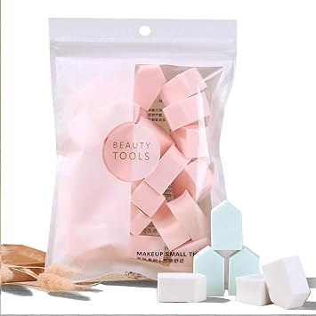 25 PCS Makeup Blenders Sponges Set, Use for Dry and Wet, Perfect for Full Face Curve Blending, Cream, Liquid, Powder Foundation Cosmetics, Latex Free & Soft & Flexible, Pentagon
