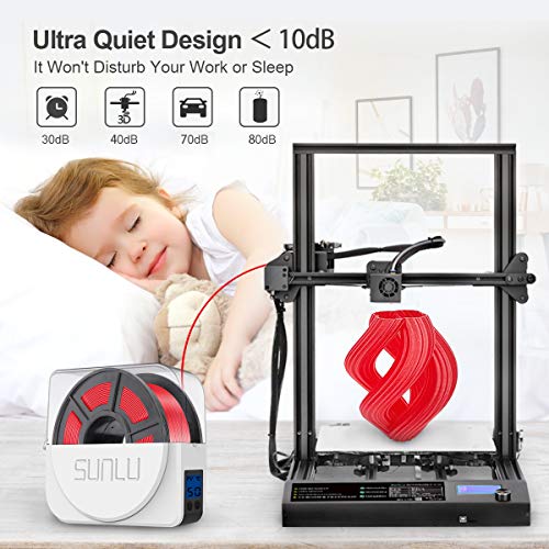 Sunlu Filament Dryer Box With Fan For 3D Printer Filament, Upgraded Filament Dehydrator Storage Box For 3D Filament 1.75 2.85 3.00Mm, Keeping Filament Dry During 3D Printing, S1 Plus, White #TOP4