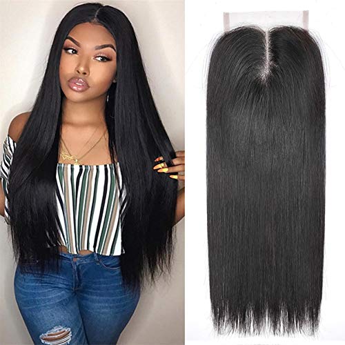 Ayana Brazilian Virgin Hair Straight Middle Part 4X4 Lace Closure 100% Unprocessed Human Hair Lace Closure (14"straight)