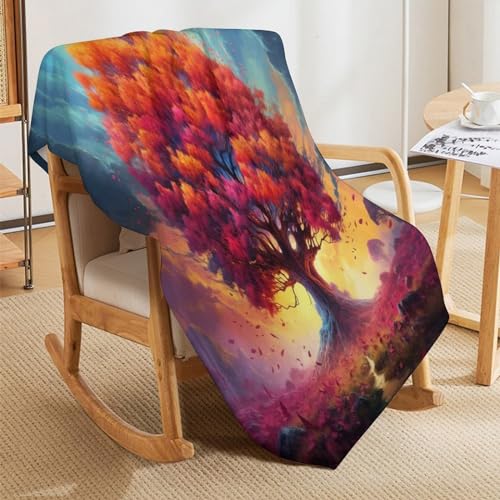 Manta cósmica de franela árbol de la vida suave 100x130 cm 5