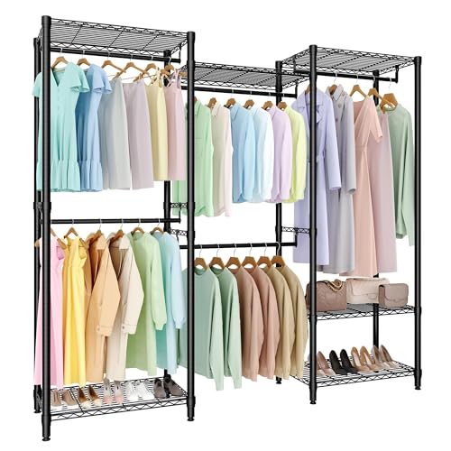 ExploreHorizon Heavy Duty Garment Rack, Supports Up to 1433 LBS,