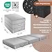 KESSER® Klappmatratze 90 x 200 x 15 cm Gästematratze 3-Fach faltbar zum Sitzhocker Faltmatratze Schaumstoff 25kg/m³ extra dick 15cm atmungsaktiv waschbar Abnehmbarer Bezug inkl. Camping Tragetasche