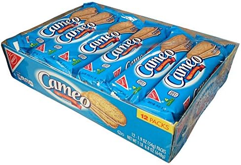 4 Boxes of 12 Packs Cameo Creme Sandwich Cookies (48 Sleeves) by Nabisco