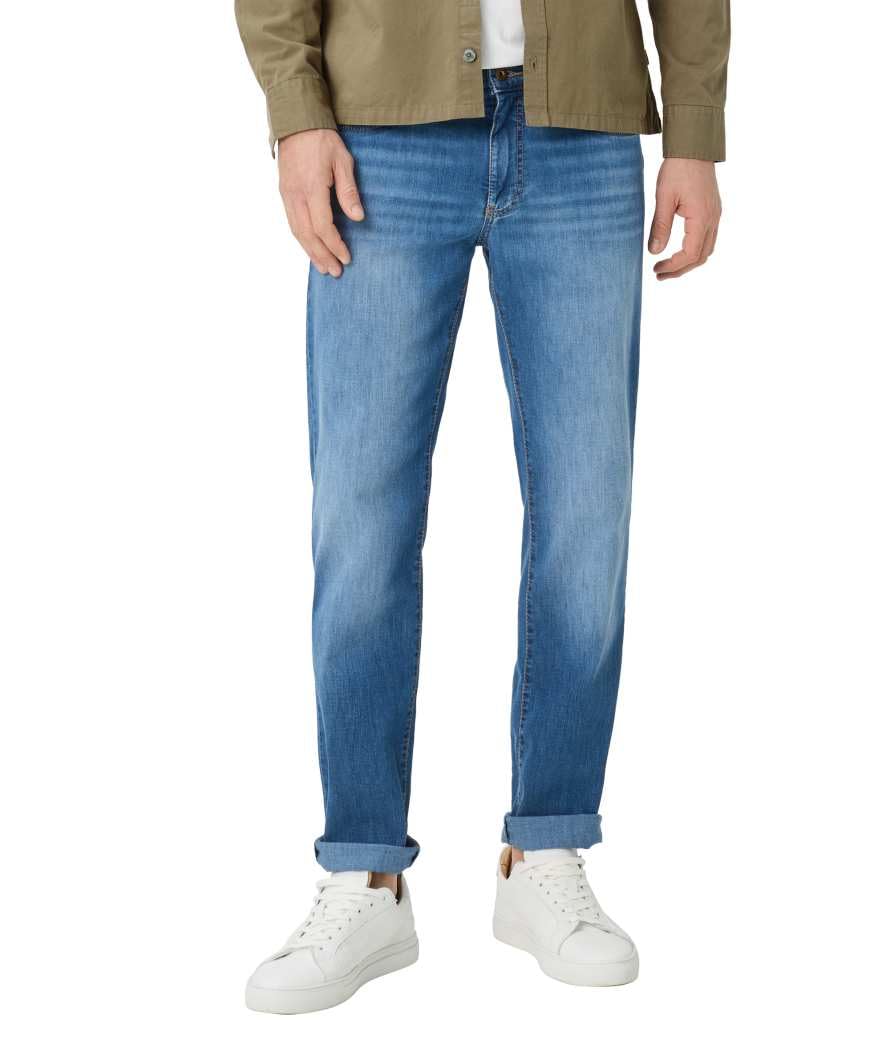 Brax Herren Style Cadiz Ultralight Denim Blue Planet Five-Pocket Jeans Ocean Water Used 36W / – Bild 2