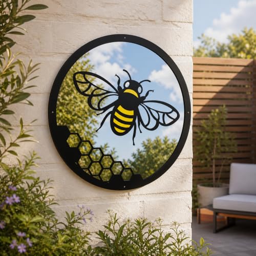 Miroir de jardin acrylique Sun Catcher suspendu extérieur - 5