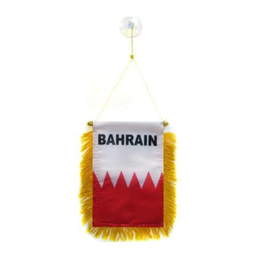 AZ FLAG Bahrain Car Flag 4x6 in Bahrain 100D Polyester Suction Cup