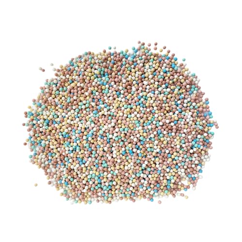 2 lb Clay Pebbles Clay Balls for Plants 3mm-5mm Mini Hydroponics Ceramic Ball Horticultural Grade Succulent Soil,for Plant Pots Vase Fillers Hydroponic Growing (Colourful)