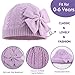 Zsedrut Baby Girls Knit Hats Toddler Infant Beanie Caps Fashion Soft Warm Skull Hood Cap (Light Purple, M)
