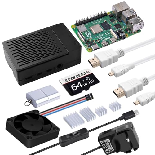 GeeekPi Starter Kit for Raspberry Pi 4 4GB, Include Pi 4 4GB RAM