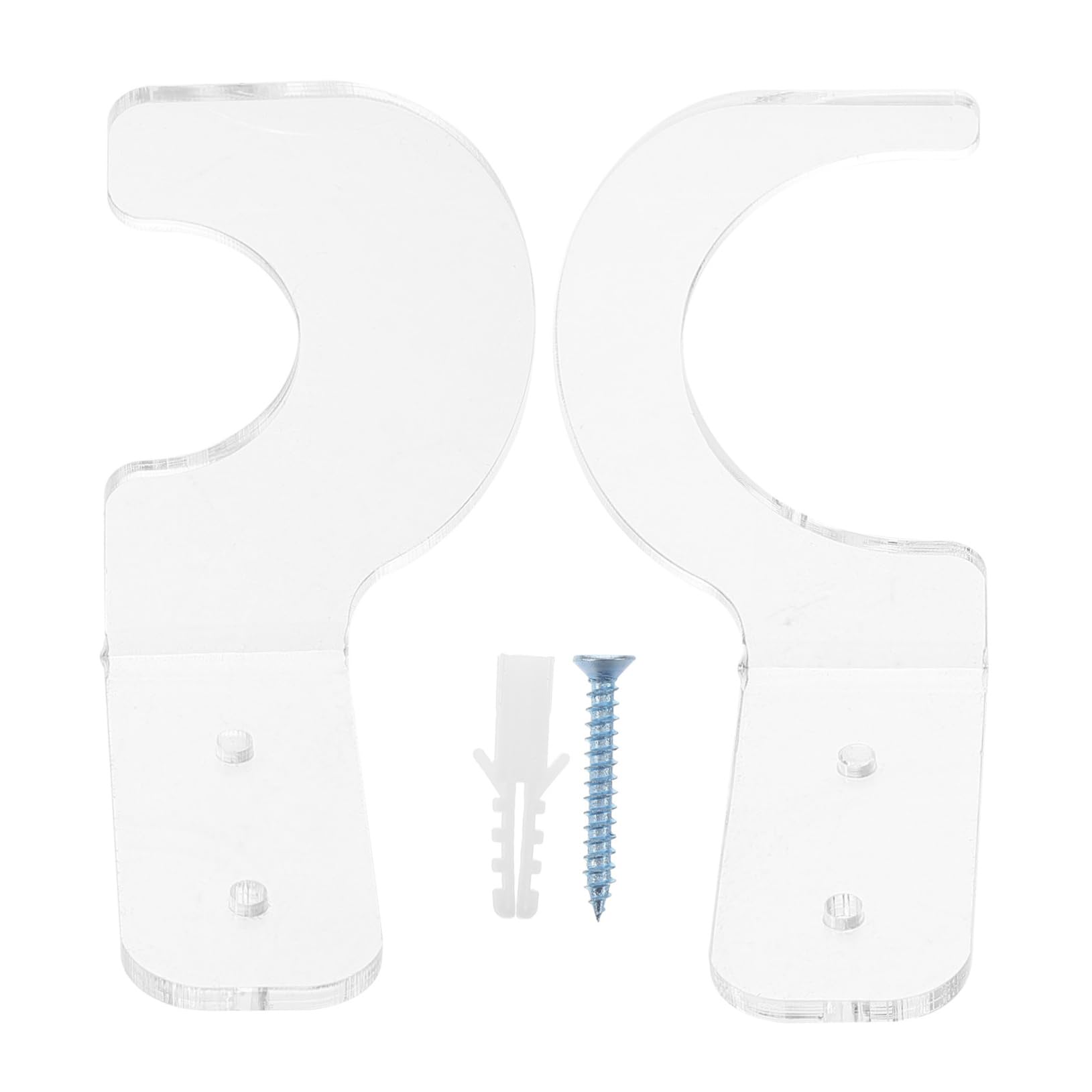 BESPORTBLE Baseball Bat Wall Mount Organizer Acrylic Bat Display Rack Bat Guard for Home Gym School