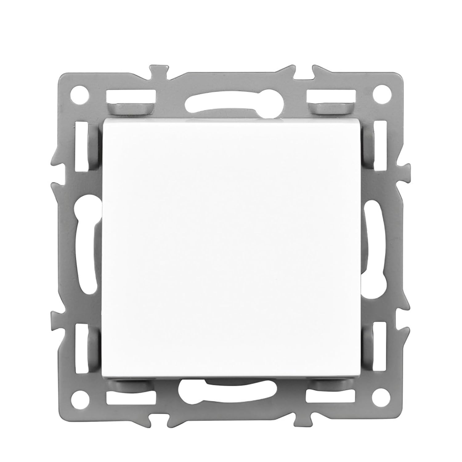 Sockets and switches 220 White Tempered Glass Panel,EU FR Rj45 Multiple modules can be Freely Combined(1gang 3way)