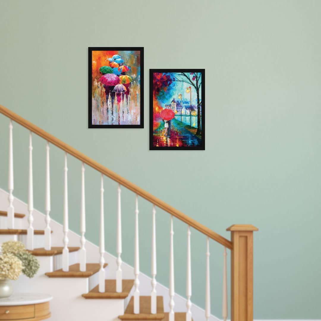 Romantic Wall Art Set - 2 Framed Paintings -4 Romantic Wall Art Set - 2 Framed Paintings -4