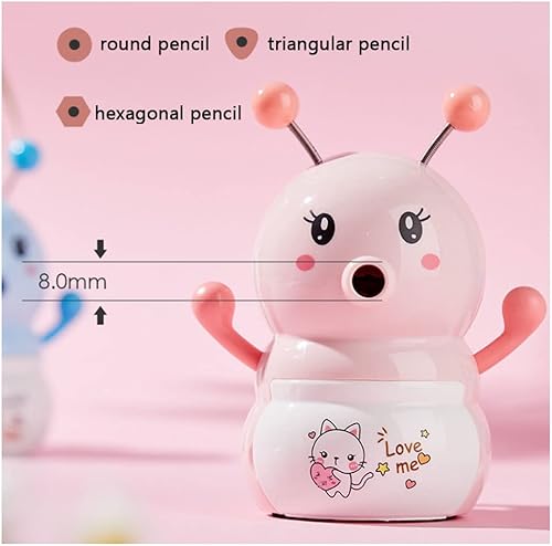 Miniatura 3 de Sacapuntas Sacapuntas manual con forma de hormiga, sacapuntas de manivela de animales creativos con hoja helicoidal más fuerte para regalo de niños,