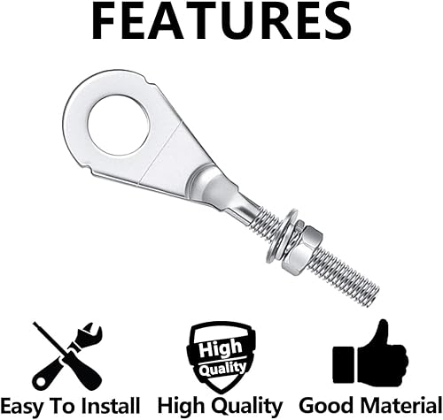 Miniatura 3 de 8 Tensor de cadena de 0.591 in 0.59 pulgadas, ajustador de eje de cadena, tensor de cadena apto para 196cc 6.5HP Massimo MB200 Baja Warrior MB165