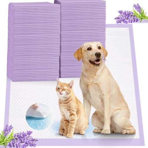 Image of iweepet 36 inchx36 inch 4XL Lavender Scented Disposable Dog Pee Pads, 45 Count | Extra Large Puppy Training Pads with 6-Layer Super Absorbent Protection, Leakproof Puppy Pads for Large Dogs & Senior Pets