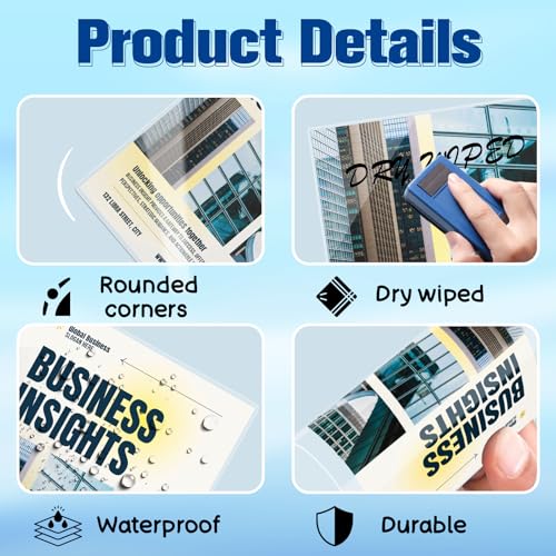 Image of 150 Pack 10 mil Thermal Laminating Pouches Fits Letter Size 8.5 x 11 in Laminating Sheets Thick Clear Plastic Paper Laminator Sheets File Card Laminator Pouches 9x11.5inches