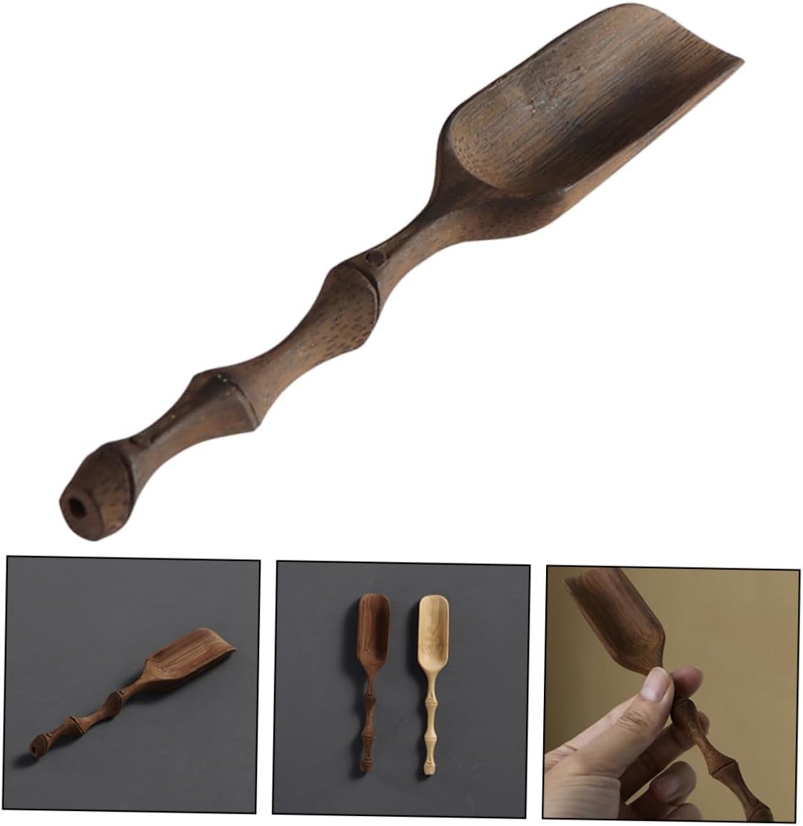 Handcrafted Bamboo Tea Scoop Simple Design Tea Spoon Accessories for Home
