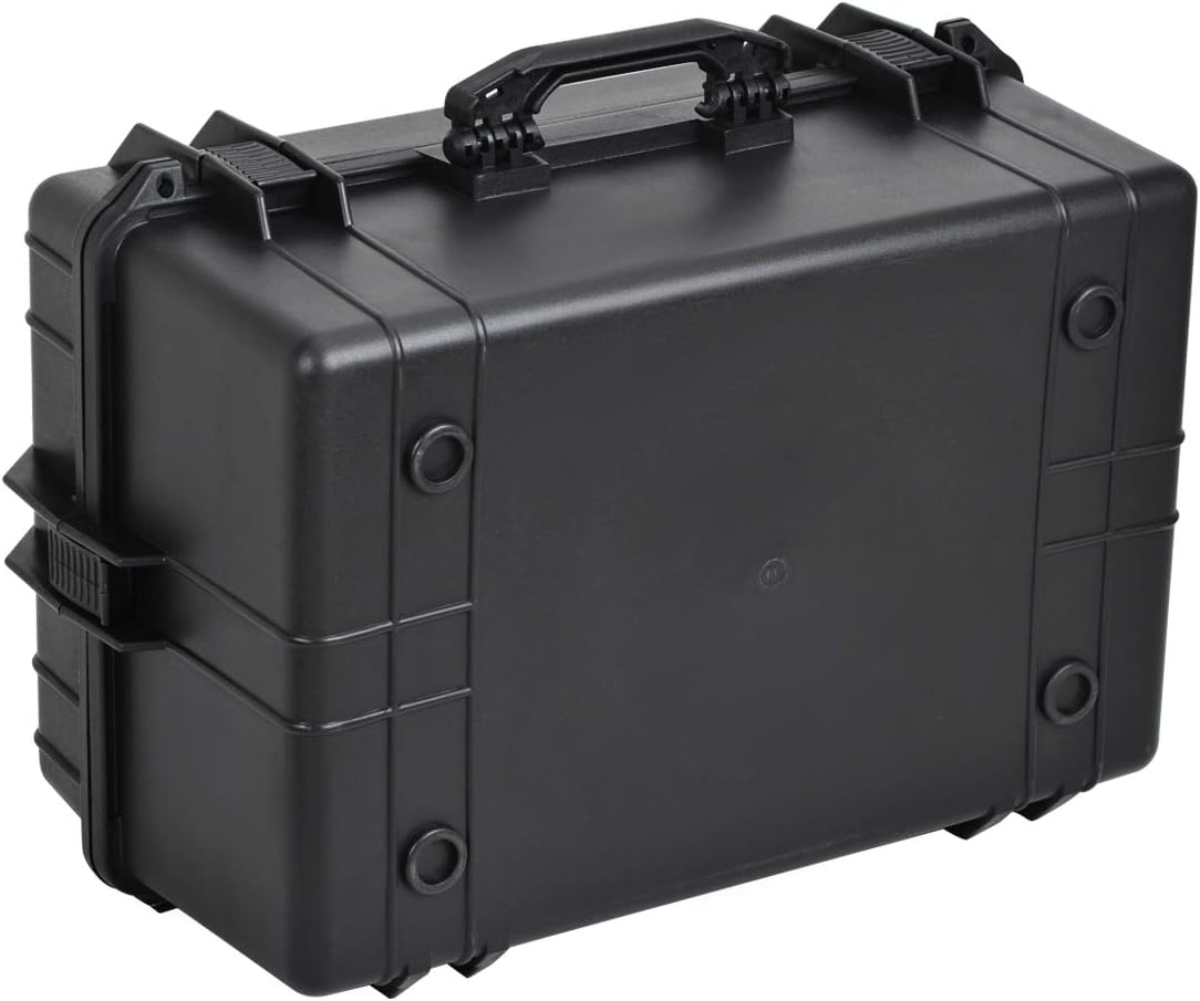 MEIJIA All Weather Waterproof Hard Camera Case,Hard Case with Customizable Fit Foam,Fit Use of Drones,Camera,Equipments,Pistols,Elegant Black (Black, 24.01"x16.92"X12.2") - Image 9
