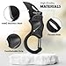 GUARDMAN Father’s Day Gift for Dad Keychain Carabiner Pocket Knife | Folding EDC Blade with Clip | Mini Stainless Steel Utility Knife for Men | Camping, Hiking, Fishing, Survival Tool