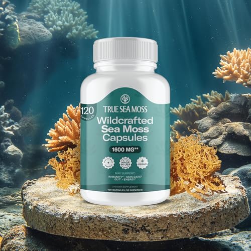 TrueSeaMoss Sea Moss Capsules (1600mg, 120 ct) — view 2