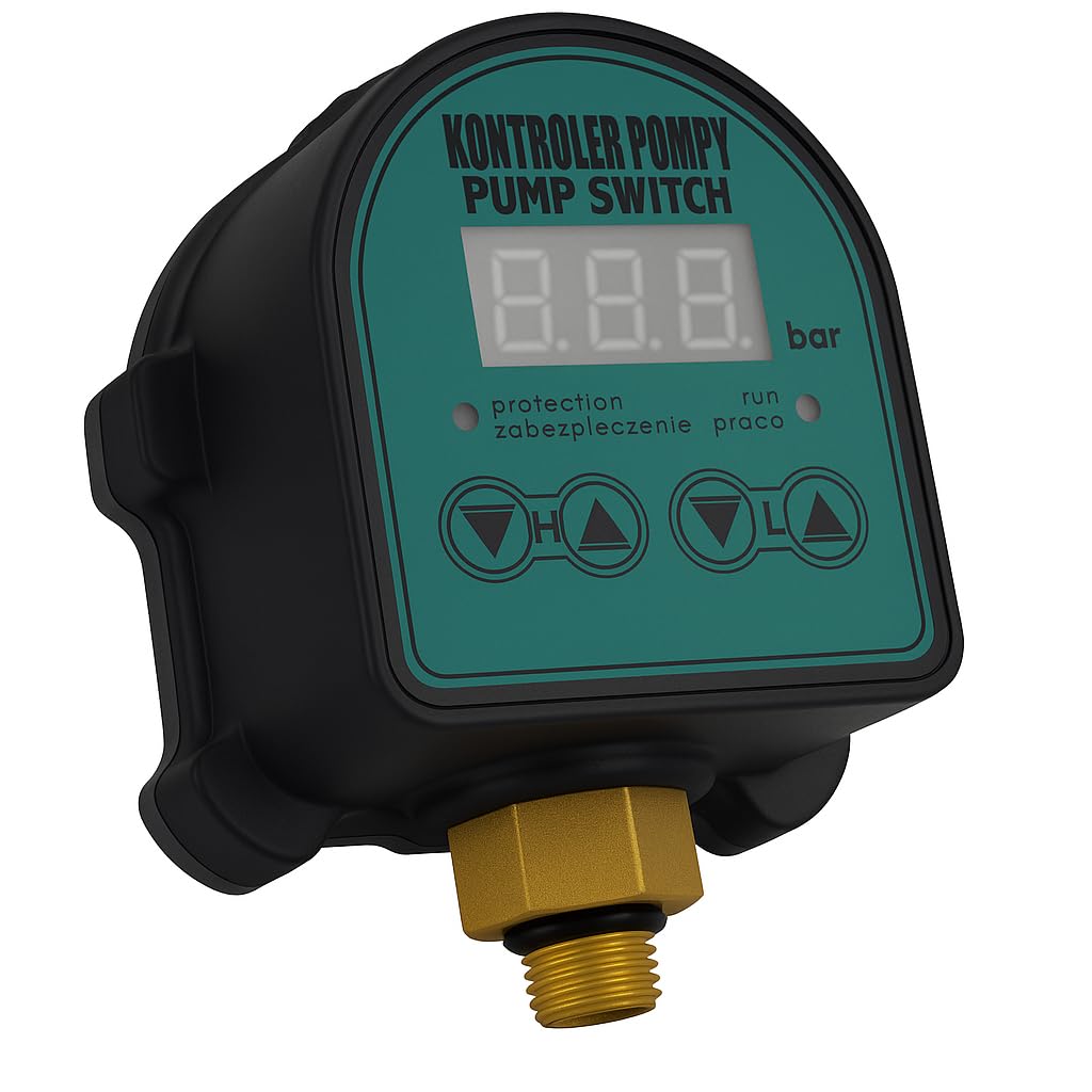 Hauswasserwerk AM-DB01 - Interruttore a pressione digitale, 1/4" AG, controllo automatico della pompa