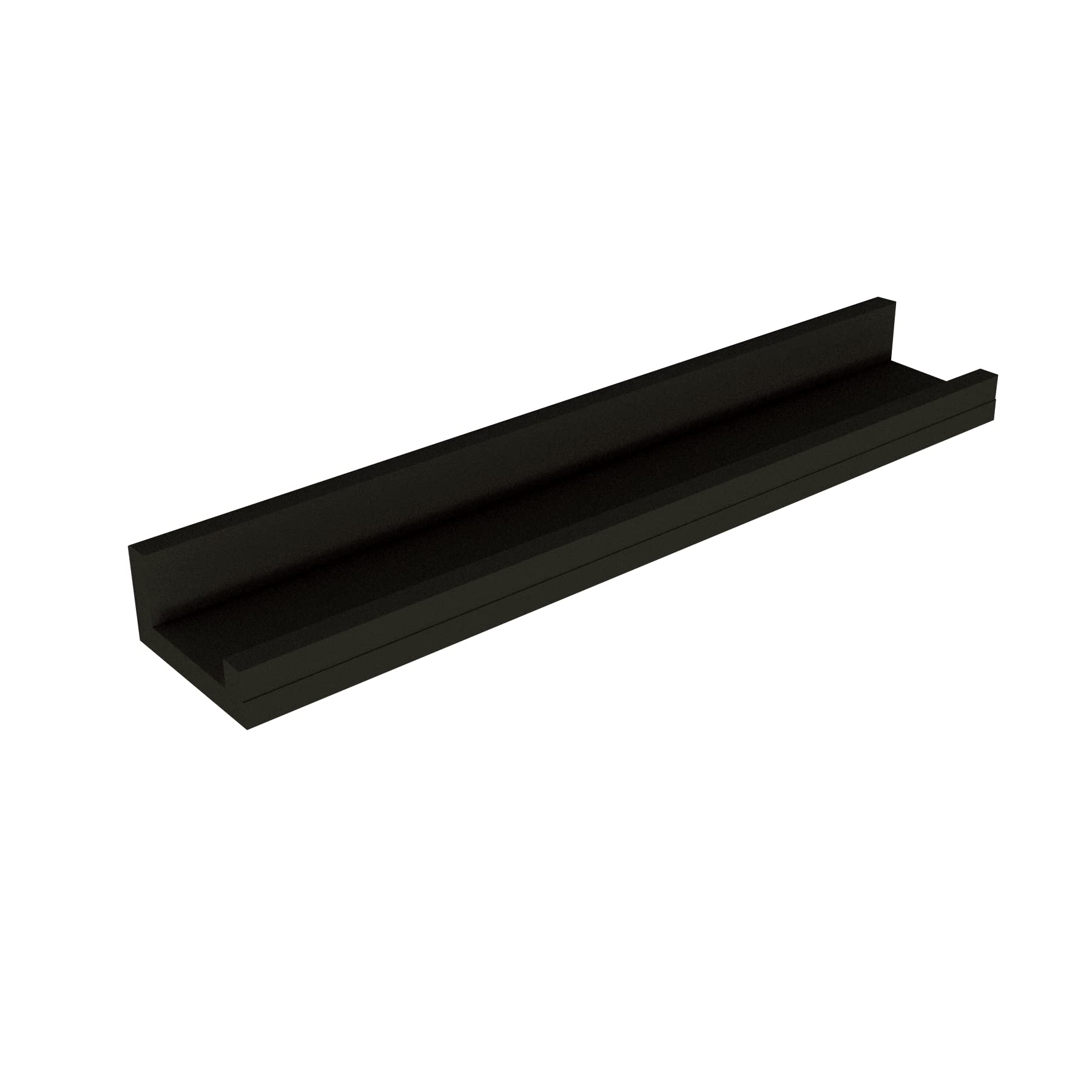 Henor Mensole da Parete in Legno 70 x 13 x 7 cm per Quadri Soggiorno Cucina o Bagno Grafite Opaco.
