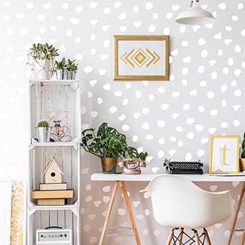 500 Pieces Irregular Polka Dots Boho Wall Decal Vinyl Nursery Wallpaper