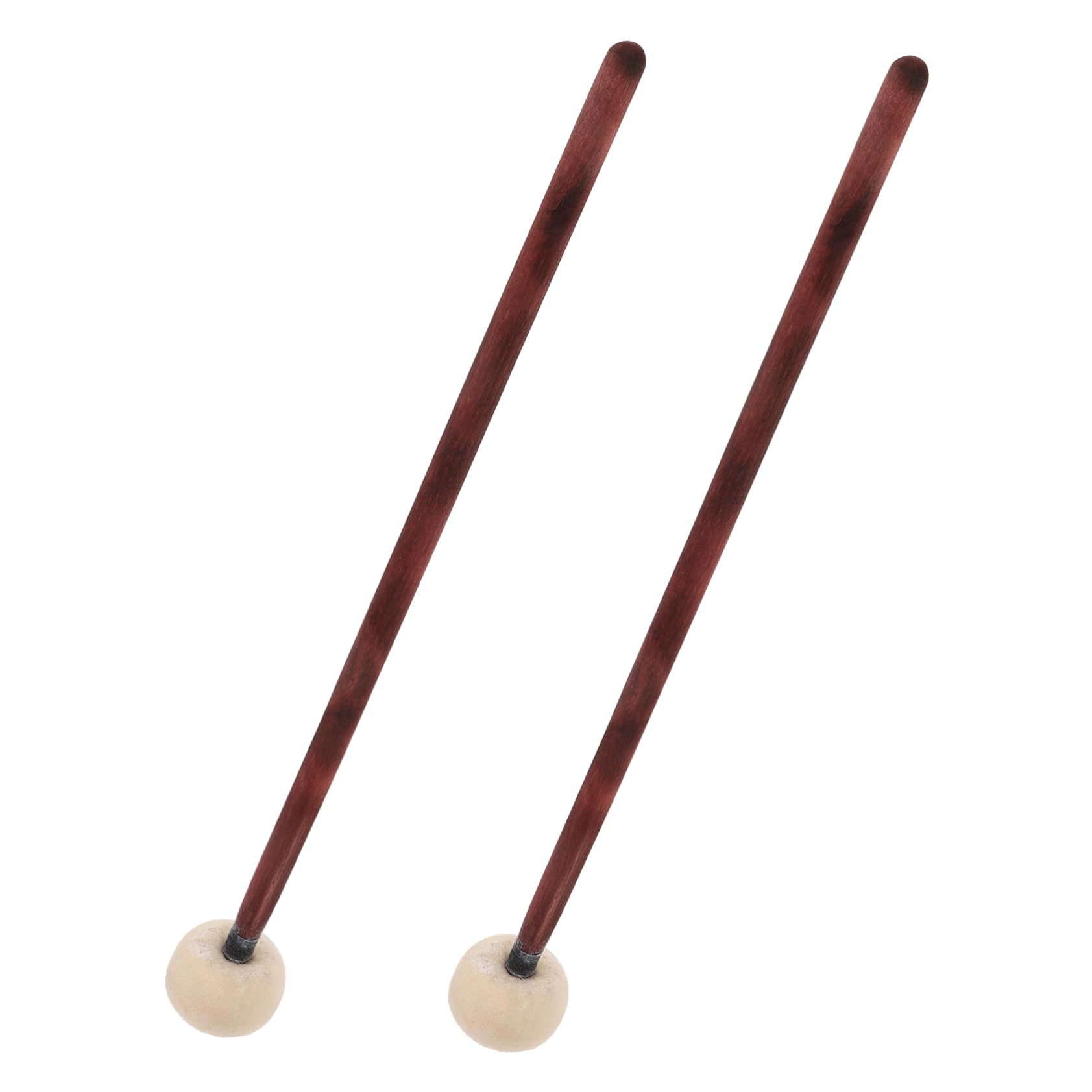 ifundom 10pezzi Bacchette Per Batteria Legno Con Manico Ergonomico e Testa Feltro Per Praticare e Perfezionare Suono Dei Tamburi Per Musicisti Di Ogni