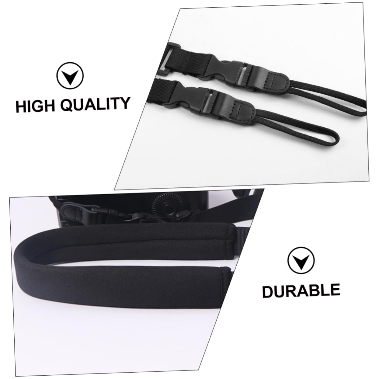 NUOBESTY Correa de Hombro Ajustable para Cámara Correa para DSLR para Ergonómico y Antideslizante