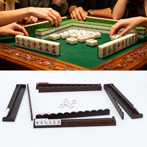 Set de Soportes de Mahjong de Madera con Empujadores Magnéticos miniatura 7