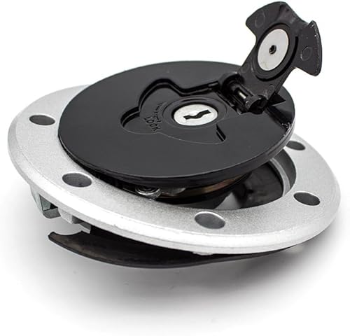 Miniatura 4 de FXCNC Tapa de gasolina para motocicleta con cerradura de llave compatible con ZX6RZX7R KR250KR250AKR250S ZXR-250 ZRX1100 Ninja 250250R Ninja