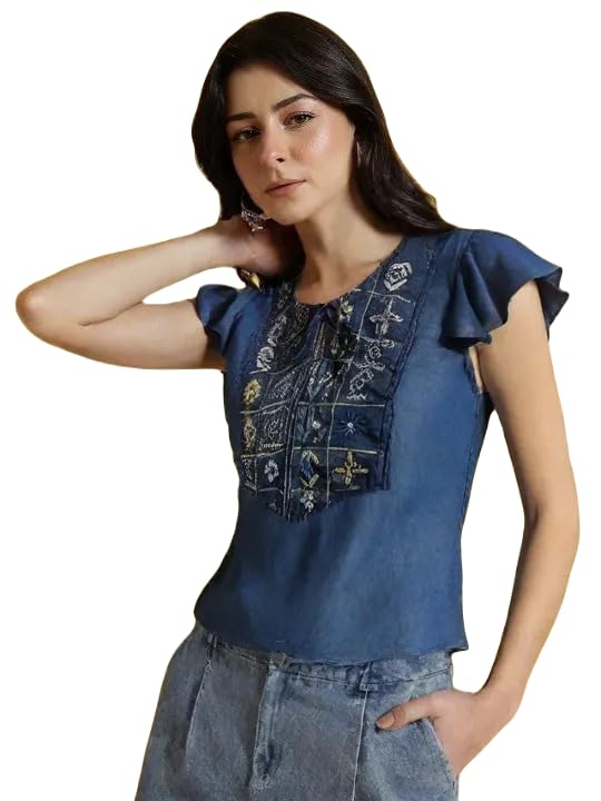 Denim Top,Summer Top for Women 11-image-23