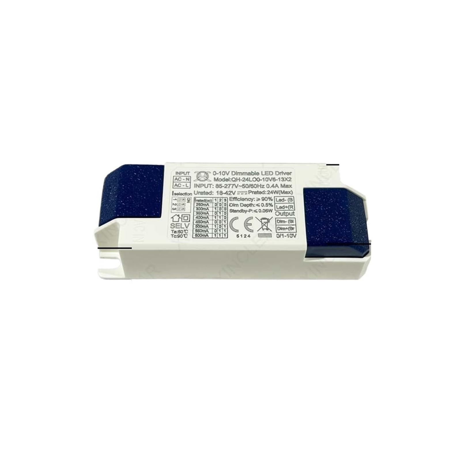 Flicker Free 0-10V Dimmable LED Driver Supply Transformer 18-46V 90mA 120mA 150mA 200mA 300mA 500mA 600mA 2-24W (12W DC 18-42V 180mA)