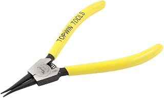 New Lon0167 Yellow Hand Featured Tool Spring Loaded reliable efficacy Metal Plastic Coated Handle Internal Straight Circlip Plier 5.9
