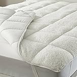 Snugglemore Caravan Shaped Mattress Enhancer Topper Sherpa Fleece Quilted Island or Cut Off (Island Bed)