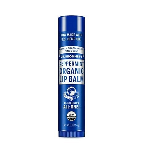 Dr. Bronner's Organic Lip Balm - Peppermint - 0.15 oz