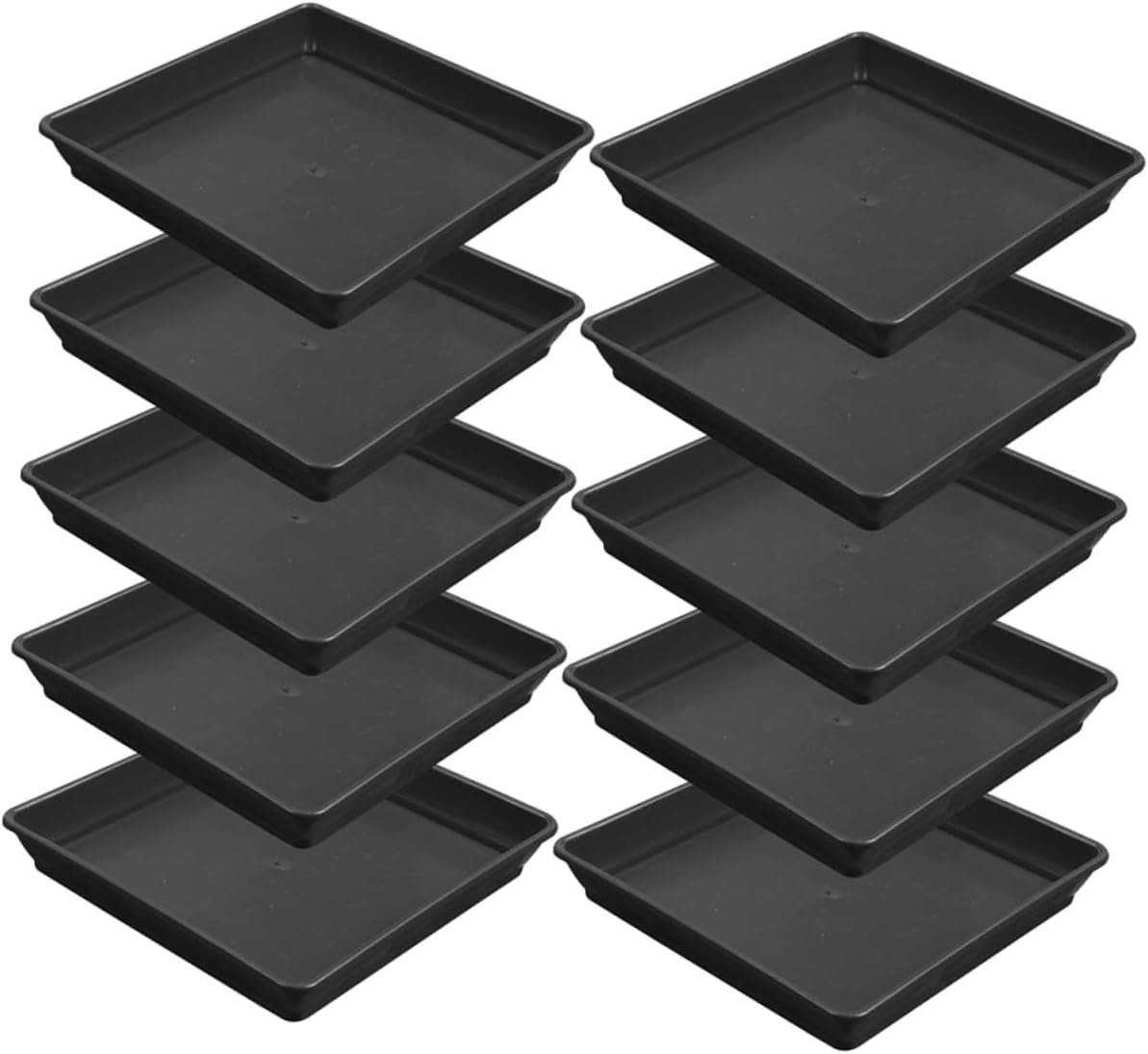 Kisangel 10pcs Plant Saucer Trays Drainage Tray for Use Planter Base for Flower Pots and Convenient