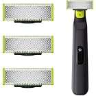 Set of 3 | Replacement Upgraded T-Blades For OneBlade Electric Trimmer | Compatible with OneBlade Electric Shaver