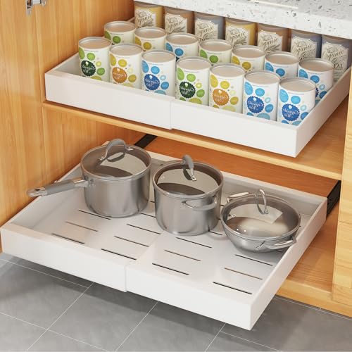 Ausziehbarer Schrank-Organizer Mit 2 Ebenen – Verstellbar (35,6–58,9 Cm), 53,3 Cm Tief
