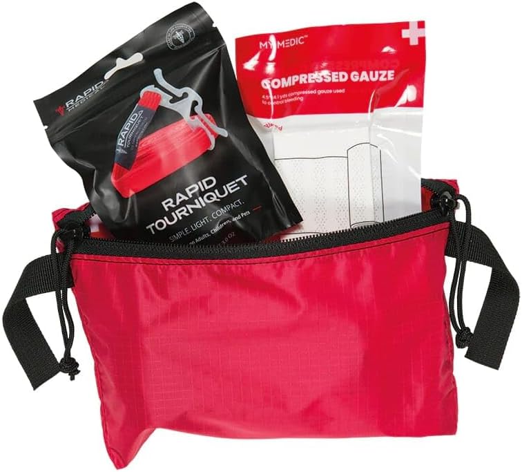 Stone Glacier Medical Kit, Ultralight First Aid Kit for Mountain Hunters, Includes Rats Tourniquet, Compressed Gauze, SuperSkin Bandages, Medication, Made in USA (70017-RD-OSFM)