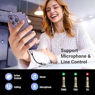 UGREEN Headphone Adapter for iPhone Lightning to 3.5mm Adapter Apple MFi Certified Lightning Aux Audio Jack Dongle Compatible with iPhone 14 Pro Max/14 Plus/13 12 11 Pro Max/SE/XS, Grey