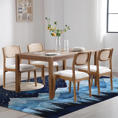 Tapis design moderne montagnes pour salle à manger chic