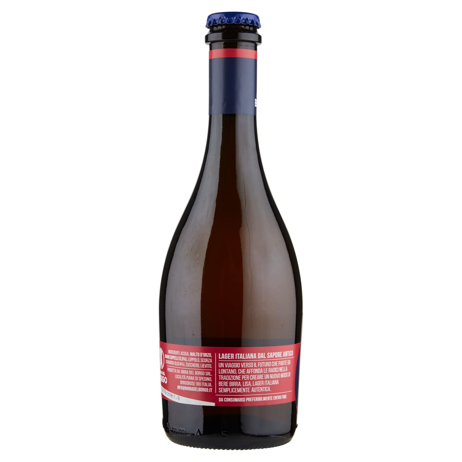 Birra Del Borgo Lisa, Birra Bottiglia - Pacco da 12x50cl