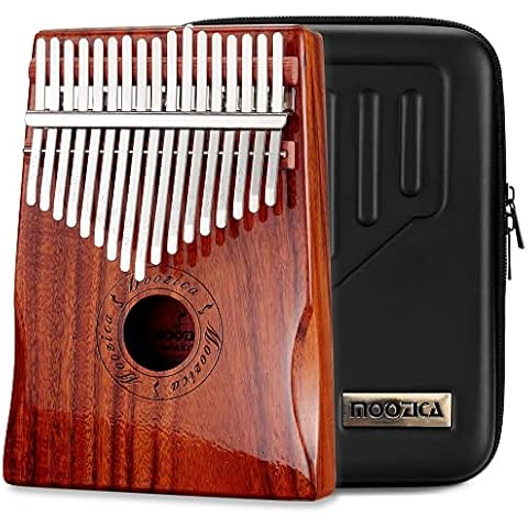 Moozica 17 Keys Kalimba Marimba, Solid Koa Wood Professional Thumb Piano Musical Instrument (Koa-K17K) Cover