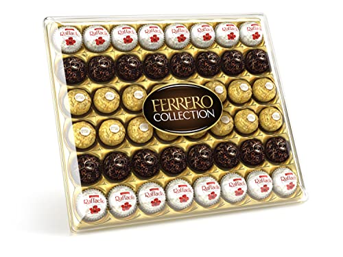 Ferrero Collection Pralines, Chocolate Gift, Chocolate Hamper, Gifts for Christmas, Coconut Raffaello and Dark Chocolate Rondnoir, Box of 48 (518g) - Image 4
