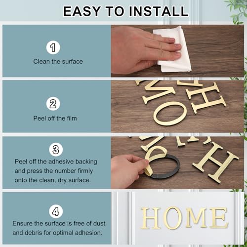 uxcell 3D Alphabet Mirror Wall Stickers, 4\" Acrylic Alphabet Wall Decal Self-Adhesive House Letter Number Home Decor Art Letter Sign for Living Room, Bedroom Decor(Letter Y)