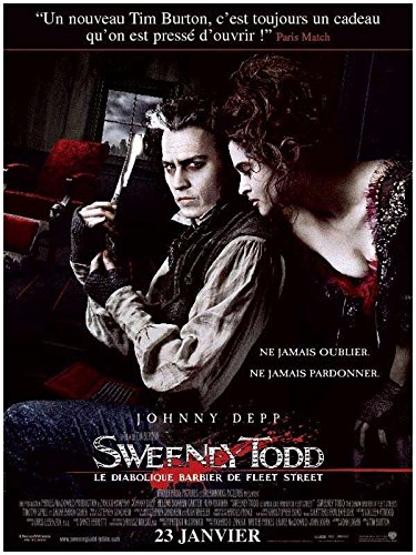 SWEENEY TODD - Poster cinematografico originale (formato 160 x 120 cm piegato) TIM BURTON Johnny Depp