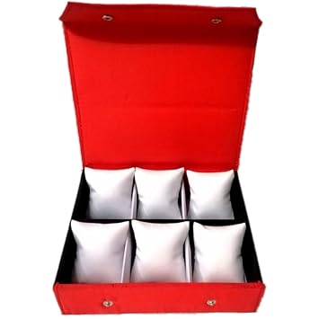 Six Slot Watchbox | Without Watches-Wrist Watch Holder/Storage Box & Display Case Organizer