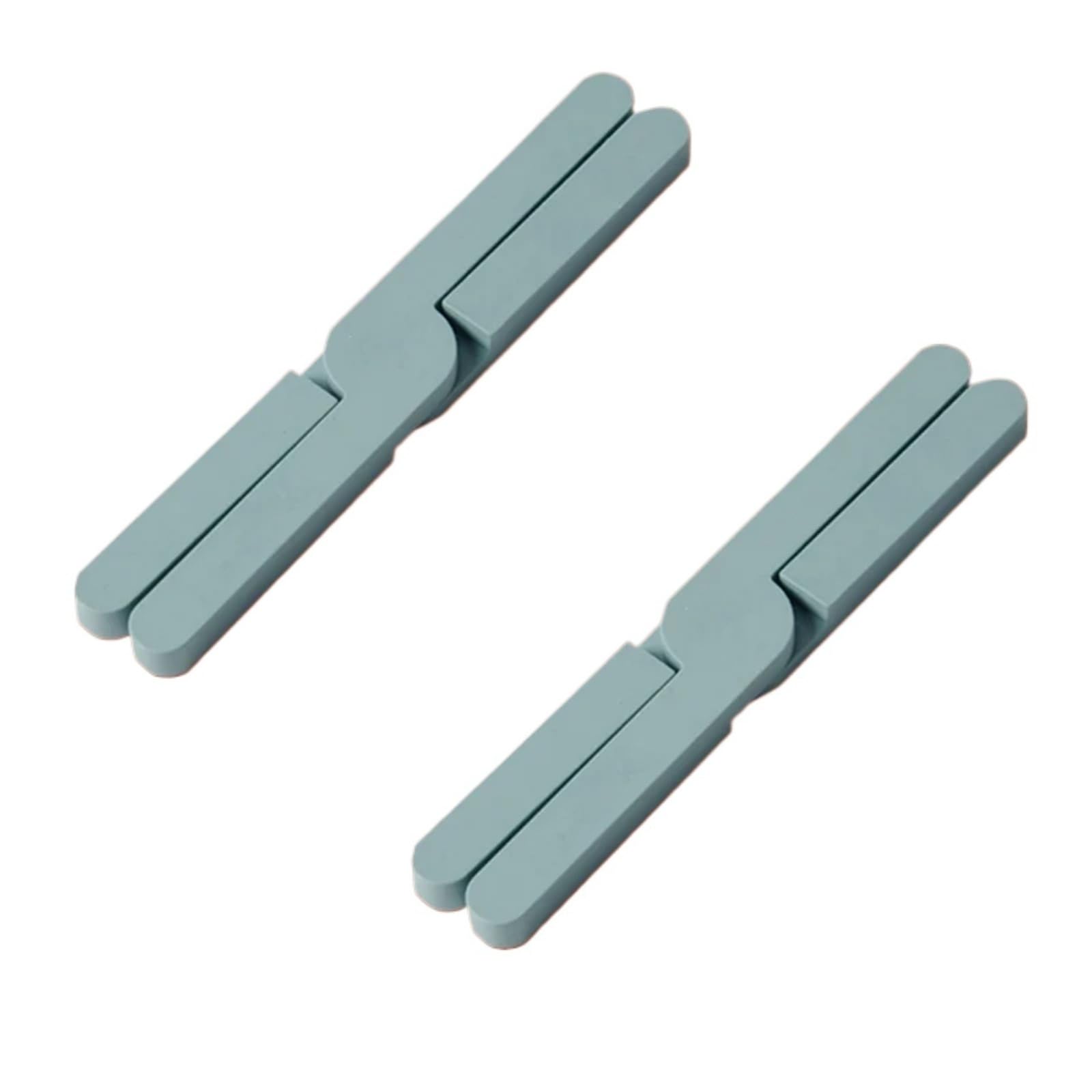Salvamanteles de silicona, Salvamanteles de Silicona Calor Plegable Antideslizante Multicolor 13x16.5cm 1/2ud(Green 2pcs)