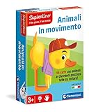 Il gioco contiene un mazzo di 56 carte con illustrati gli animali mentre compiono posizioni e azioni differenti che i bambini dovranno riprodurre.
